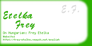 etelka frey business card